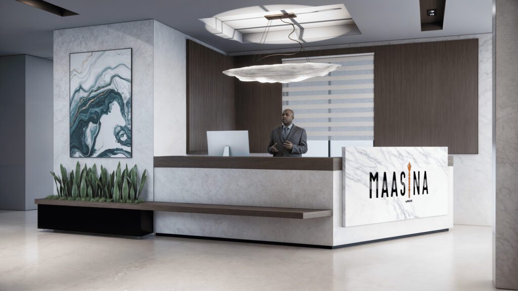 Intérieur d'un appartement de la résidence Maasina à Mermoz, Dakar