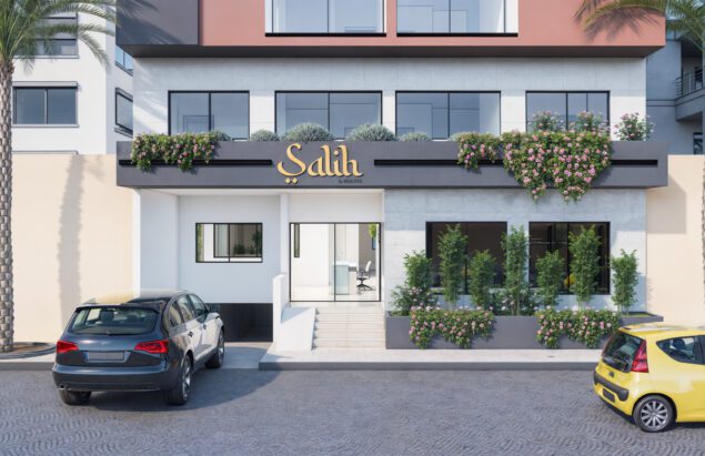 Entrée de la résidence Salih