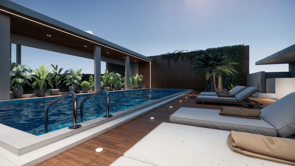 Piscine de la résidence Maasina (rooftop)