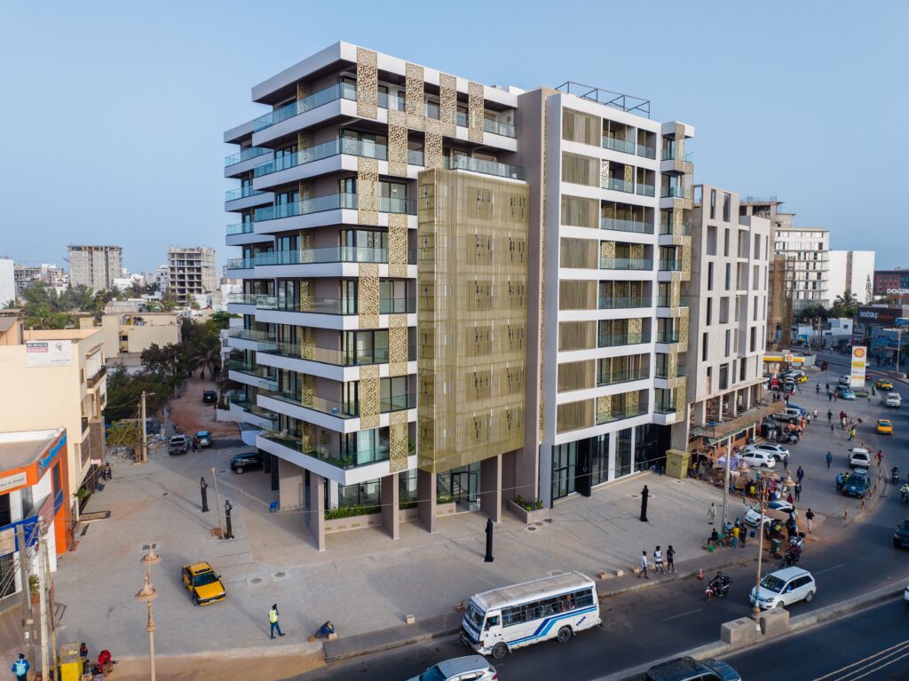 vue aérienne de la résidence siki dans le quartier Ngor à dalar