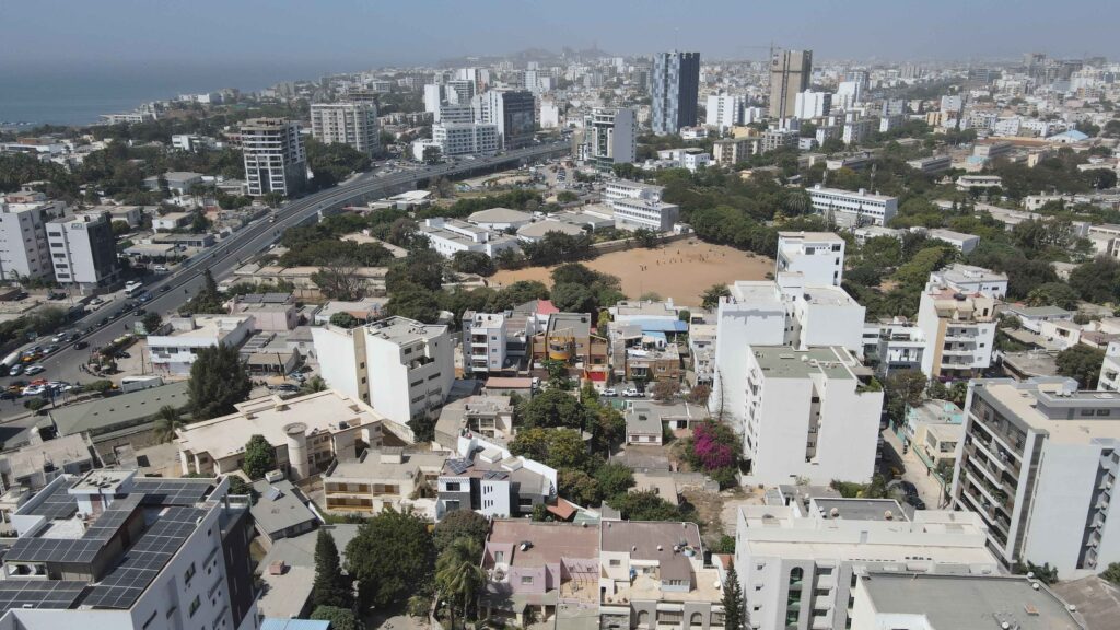 immeubles dans le quartier du point E à dakar