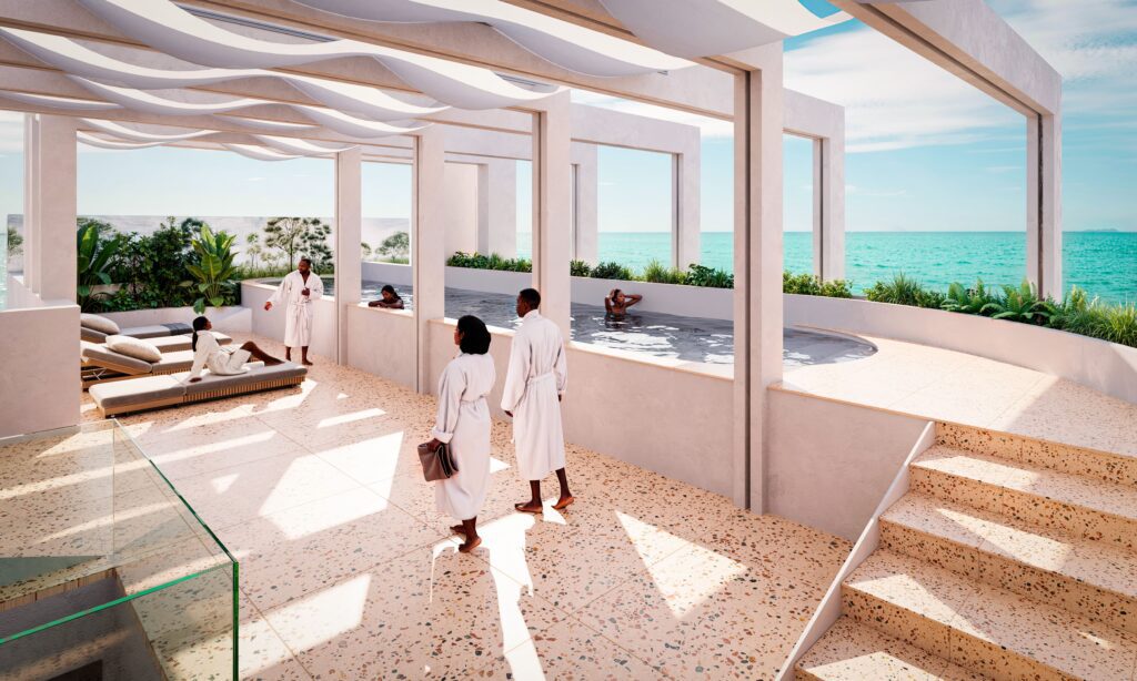 Piscine offrant vue sur mer