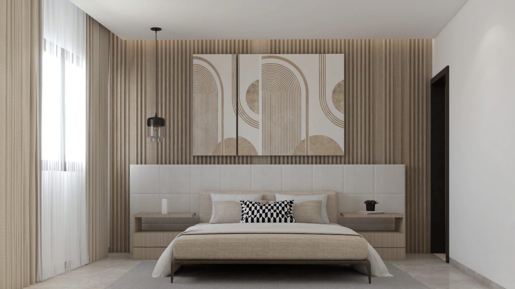 Chambre à coucher de la résidence 3m à Yoff 