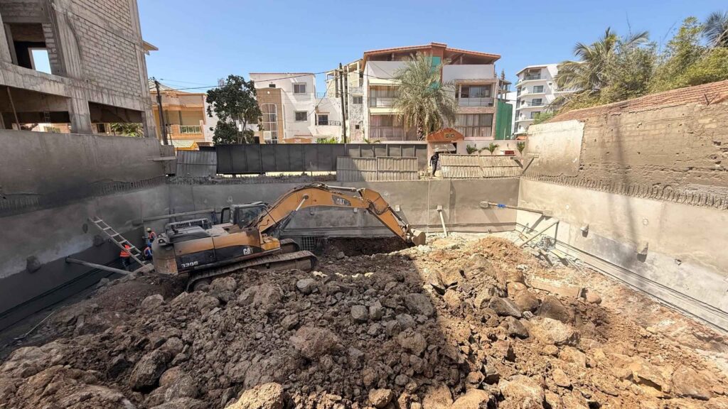 travaux à la résidence karibu aux Almadies