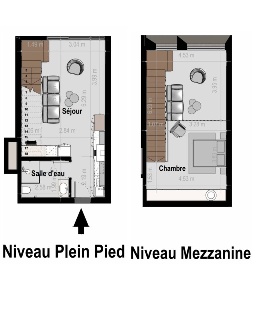 F2 C DUPLEX - 65 m²