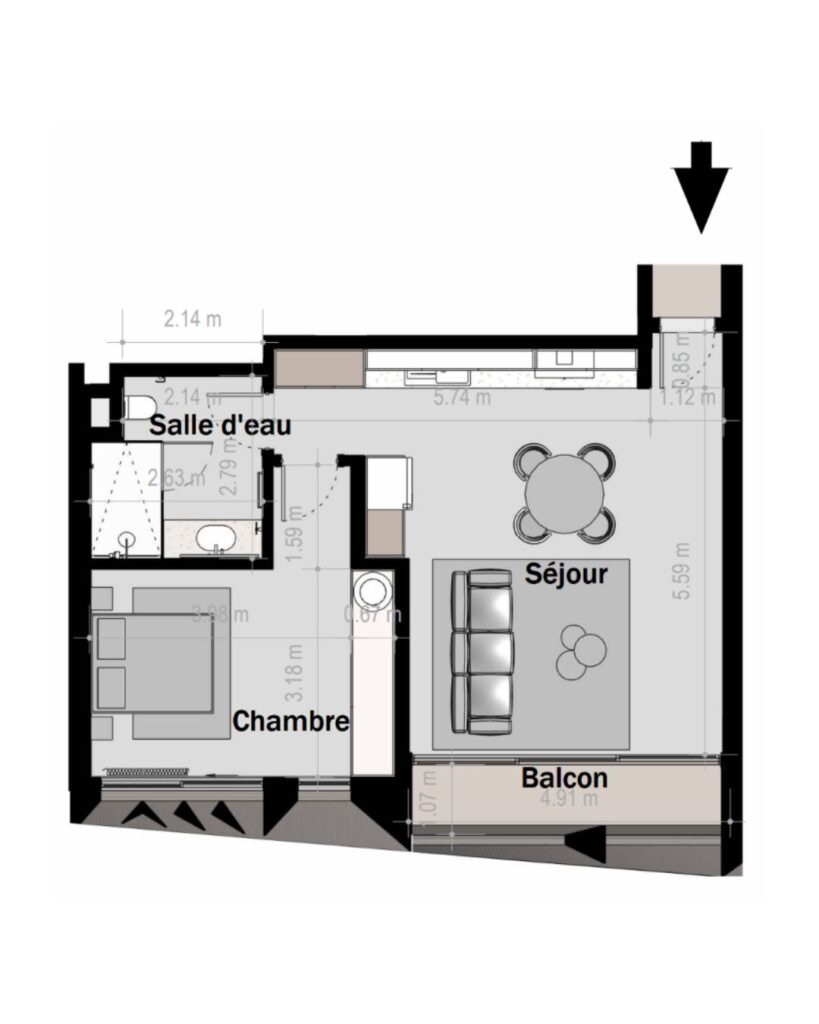 F2 E - 72 m²