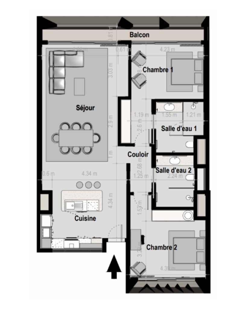 F3 A - 135 m²