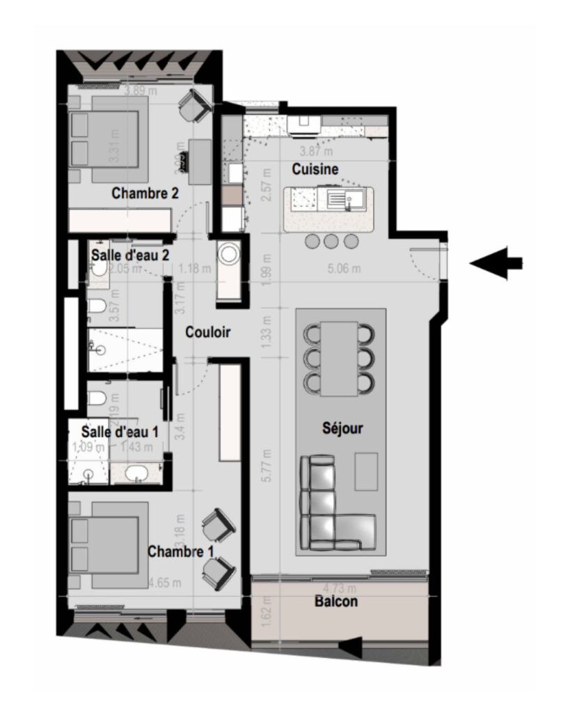 F3 B - 141 m²