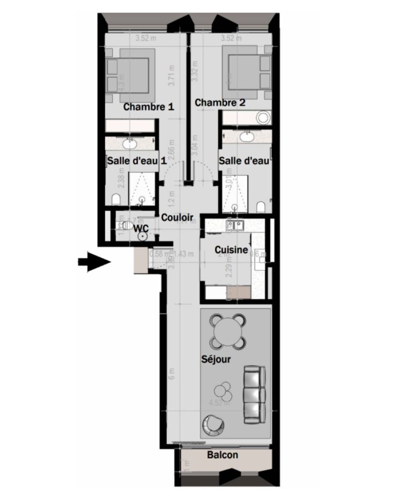 F3 D - 121 m²