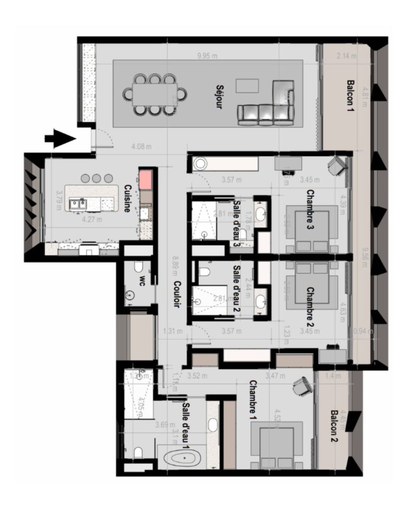 F4 B - 240 m²