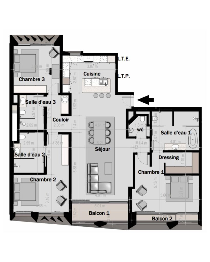 F4 C - 198 m²