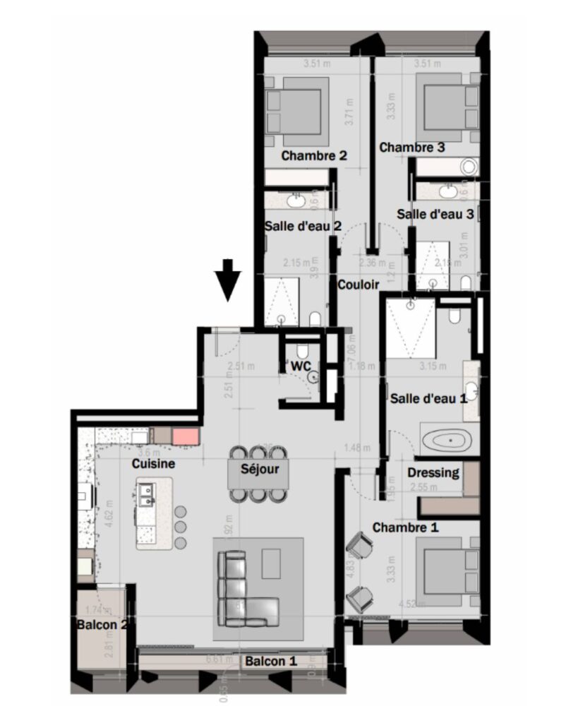F4 D - 210 m²