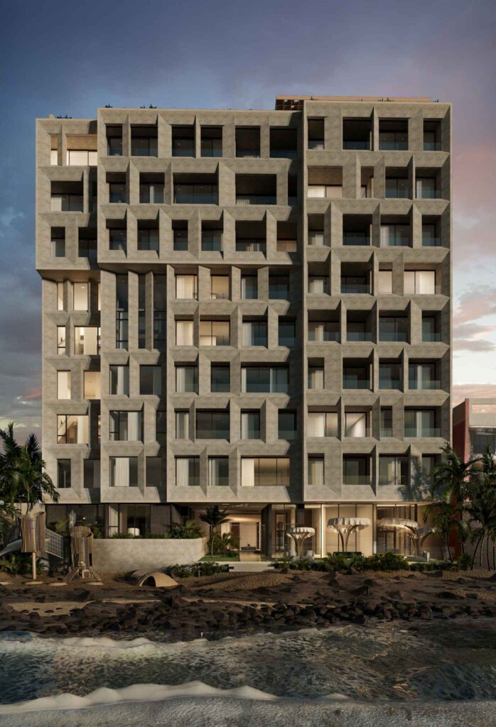 façade avant de la residence ADJA OUMOU OCEANIS